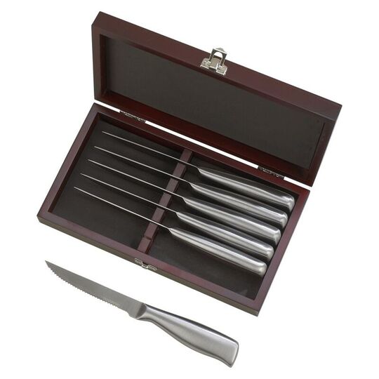 Steak Knife Set with Rosewood Case